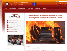 Tablet Screenshot of beechmountainvfd.org